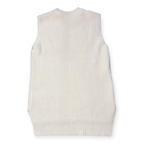 Madewell Womens cream colored ribbed long sweater vest - Picture 3 of 6